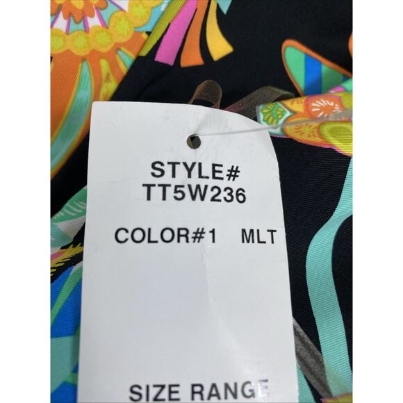 NWT Trina Turk TAHITIAN Jumpsuit Romper Swim Cover Up Floral Sleeveless S - Picture 9 of 11